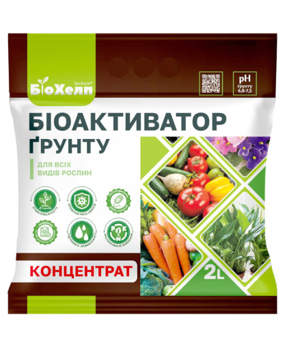 БІОХЕЛП 2 Л БІОАКТИВАТОР ҐРУНТУ БТУ-ЦЕНТР