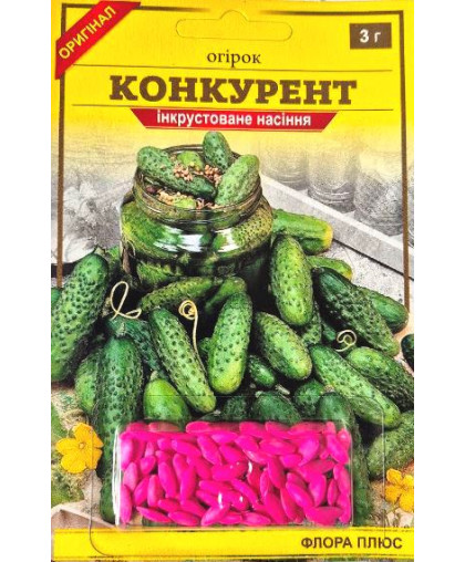 Огірок Конкурент, 3 г інкр. ФЛОРА ПЛЮС