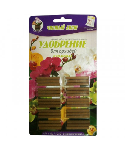 Чистый лист палочки для орхидей, 30 шт